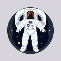 AI generated Astronaut Clip Art Icon Sticker Decoration Simple Background photo