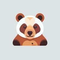AI generated Bear Clip Art Icon Sticker Decoration Simple Background photo