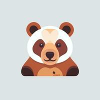 AI generated Bear Clip Art Icon Sticker Decoration Simple Background photo