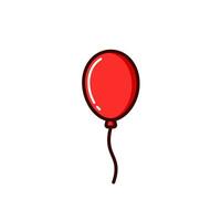 Balloon icon with Simple colorfull style Vector Illustration