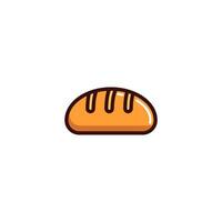 Bread icon with Simple colorfull style Vector Illustration