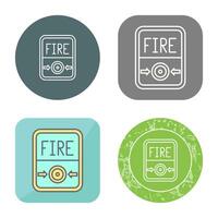 Fire Button Vector Icon