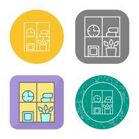 Bookshelf Vector Icon