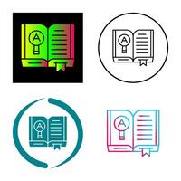 Open Book Vector Icon