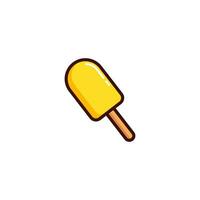 Ice cream icon with Simple colorfull style Vector Illustration