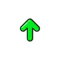 Arrow icon with Simple colorfull style Vector Illustration