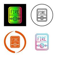 Fire Button Vector Icon