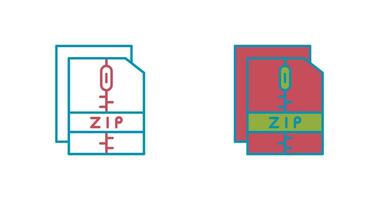 icono de vector de archivo zip