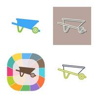 Wheelbarrow Vector Icon