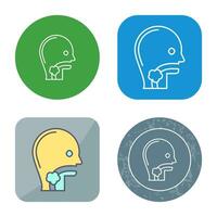 Throat Cancer Vector Icon