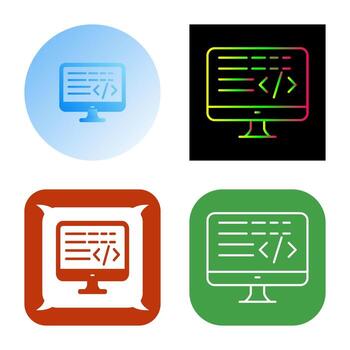 Coding Vector Icon