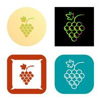 icono de vector de uvas