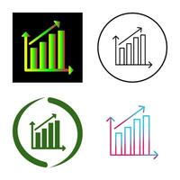 Rising Statistics Vector Icon