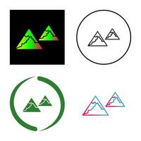 Unique Mountains Vector Icon