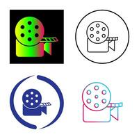 Unique Video Reel Vector Icon