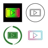 icono de vector de comunicación de video único