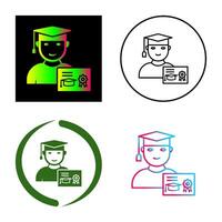 Unique Receiving Degree Vector Icon