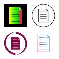 Unique Document Vector Icon