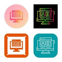 AB Testing Vector Icon