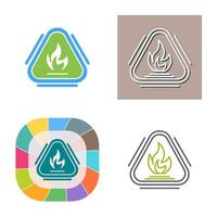 Caution Fire Vector Icon