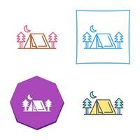 Tent Vector Icon