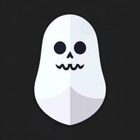 ai generado fantasma avatar icono acortar Arte pegatina decoración sencillo antecedentes foto