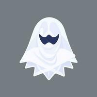 AI generated Ghost Avatar Icon Clip Art Sticker Decoration Simple Background photo