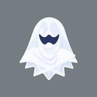 AI generated Ghost Avatar Icon Clip Art Sticker Decoration Simple Background photo