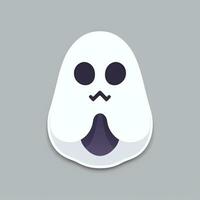 AI generated Ghost Avatar Icon Clip Art Sticker Decoration Simple Background photo