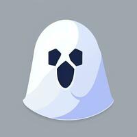 AI generated Ghost Avatar Icon Clip Art Sticker Decoration Simple Background photo