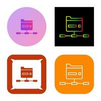 Network Folder Vector Icon