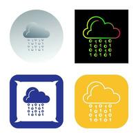 Cloud Coding Vector Icon