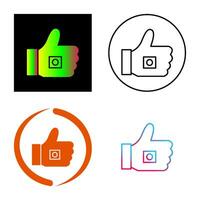 Unique Like Marketing Vector Icon