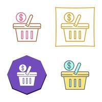 Shopping Basket Vector Icon