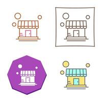 icono de vector de tienda