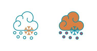 Snow Fall Vector Icon