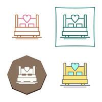 Double Bed Vector Icon