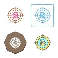 Bug Target Vector Icon