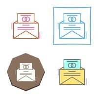 icono de vector de tarjeta de invitación