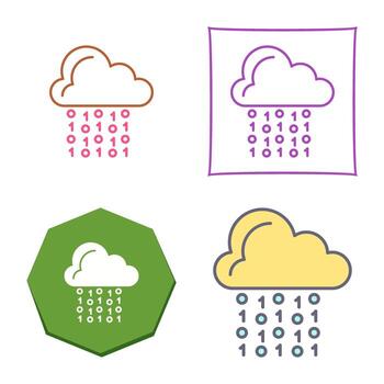 Cloud Coding Vector Icon