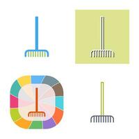 Fork picking Leaves Vector Icon