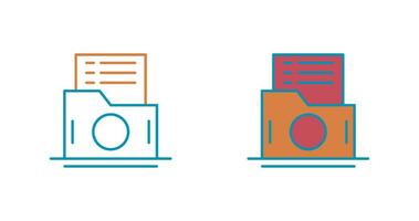 List Folder Vector Icon