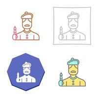 icono de vector de artista