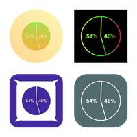 icono de vector de estadísticas de candidatos