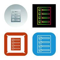 Filling Ballot Paper Vector Icon