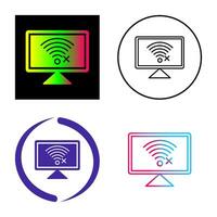 Disconnected Network Vector Icon