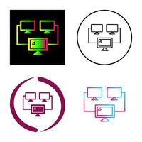 Connected Systems Vector Icon