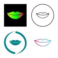 icono de vector de labios