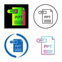 icono de vector de ppt