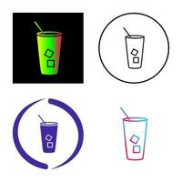 Iced Coffee Vector Icon